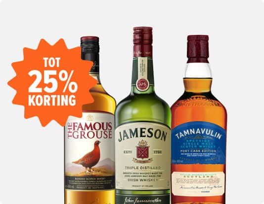 Whisky deals tot 25% korting